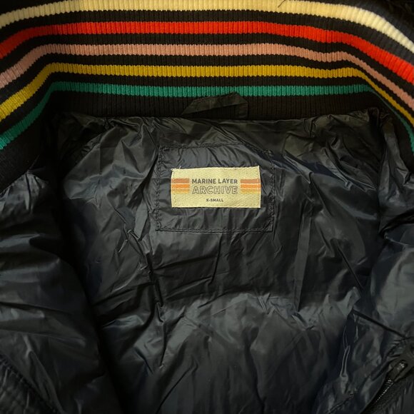 Marine Layer Apres Rainbow Puffer Jacket. XS. Excellent Condition - Picture 4 of 8